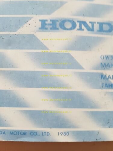 Honda CB 650 C 1980 manuale uso inglese originale owner's …