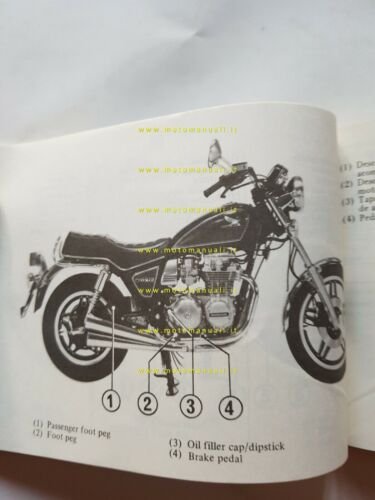 Honda CB 650 C 1980 manuale uso inglese originale owner's …