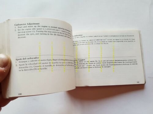 Honda CB 650 C 1980 manuale uso inglese originale owner's …