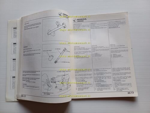Honda CB 650 SC VARIANTI 1982 manuale officina originale