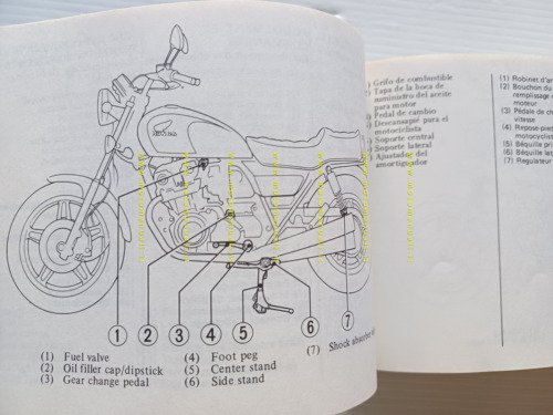 Honda CB 750 C 1980 manuale uso manutenzione originale italiano