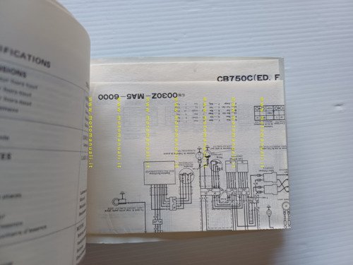 Honda CB 750 C 1980 manuale uso manutenzione originale italiano