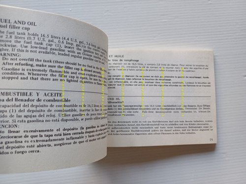 Honda CB 750 C 1980 manuale uso manutenzione originale italiano