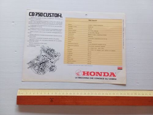 Honda CB 750 Custom 1981 depliant ITALIANO originale