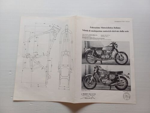 Honda CB 750 F 1975-1977 scheda omologazione FMI Derivate di …