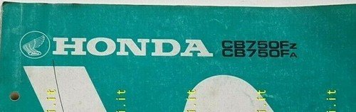 HONDA CB 750 F 1980 catalogo ricambi ORIGINALE moto spare …