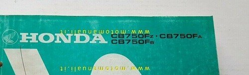 HONDA CB 750 F 1980 catalogo ricambi ORIGINALE moto spare …