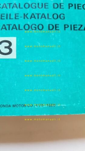 HONDA CB 750 F 1980 catalogo ricambi ORIGINALE moto spare …