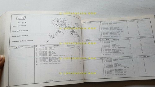 HONDA CB 750 F 1980 catalogo ricambi ORIGINALE moto spare …