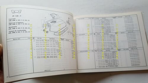HONDA CB 750 F 1980 catalogo ricambi ORIGINALE moto spare …