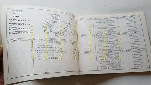 HONDA CB 750 F 1980 catalogo ricambi ORIGINALE moto spare …