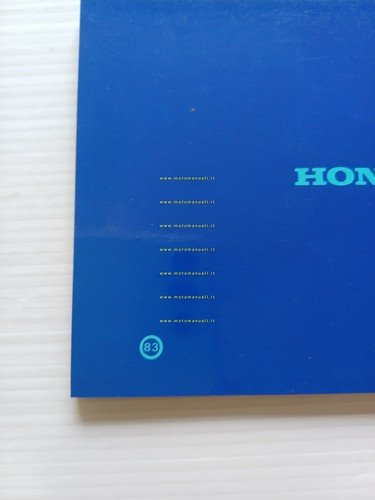Honda CB 750 F 1983 manuale uso manutenzione originale ITALIANO