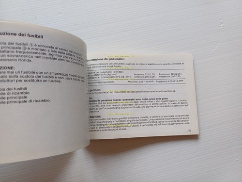 Honda CB 750 F 1983 manuale uso manutenzione originale ITALIANO