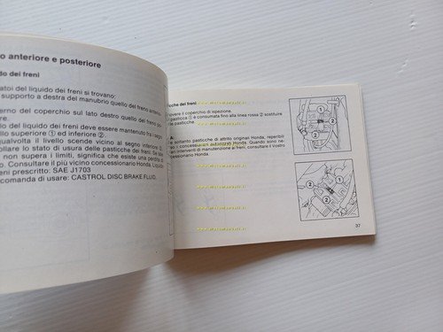 Honda CB 750 F 1983 manuale uso manutenzione originale ITALIANO