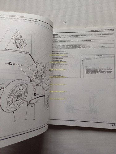 HONDA CB 750 F II 1992 manuale officina ITALIANO originale