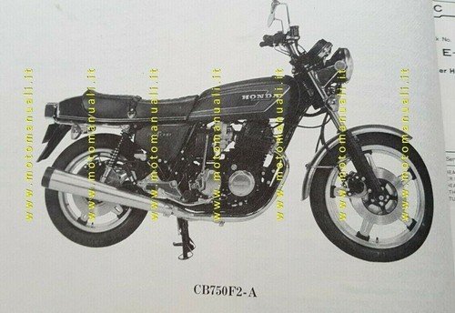 HONDA CB 750 FOUR F2-A 1976 catalogo ricambi ORIGINALE spare …