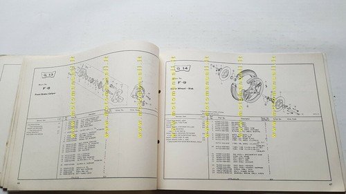 HONDA CB 750 FOUR F2-A 1976 catalogo ricambi ORIGINALE spare …