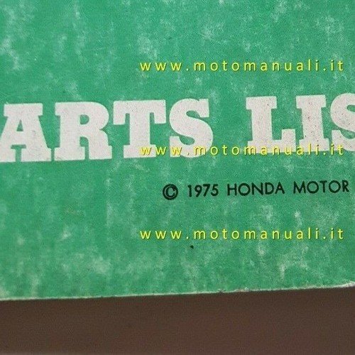 HONDA CB 750 FOUR K6 1975 catalogo ricambi ORIGINALE spare …