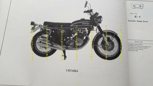 HONDA CB 750 FOUR K6 1975 catalogo ricambi ORIGINALE spare …