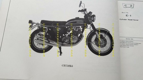 HONDA CB 750 FOUR K6 1975 catalogo ricambi ORIGINALE spare …