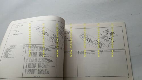 HONDA CB 750 FOUR K6 1975 catalogo ricambi ORIGINALE spare …