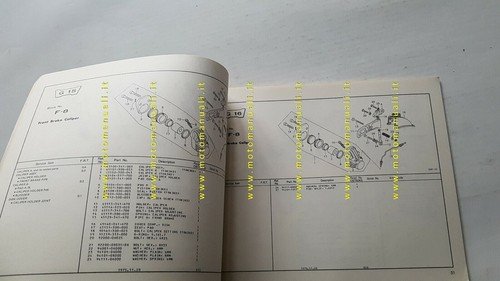 HONDA CB 750 FOUR K6 1975 catalogo ricambi ORIGINALE spare …