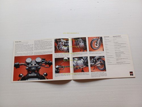 Honda CB 750 Four K7 1976 depliant ITALIANO originale