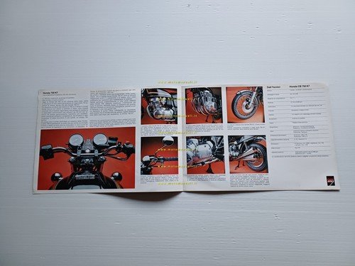 Honda CB 750 Four K7 1976 depliant ITALIANO originale