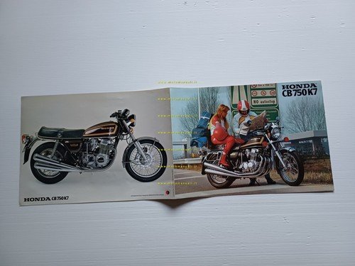 Honda CB 750 Four K7 1976 depliant ITALIANO originale