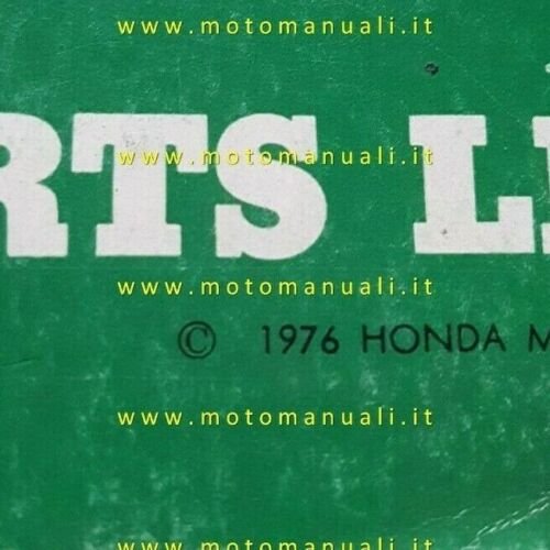 HONDA CB 750 FOUR K7-A 1976 catalogo ricambi ORIGINALE spare …