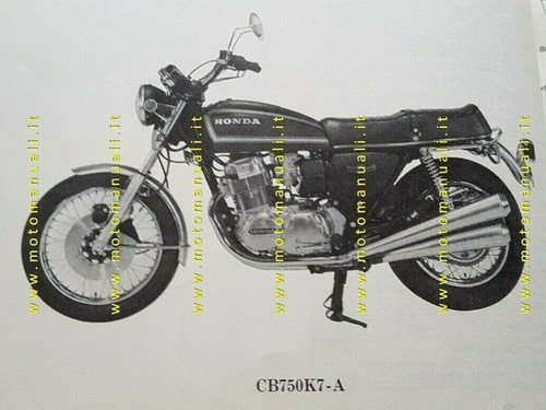 HONDA CB 750 FOUR K7-A 1976 catalogo ricambi ORIGINALE spare …