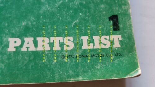 Honda CB 750 Four SS 1975 catalogo ricambi originale moto …