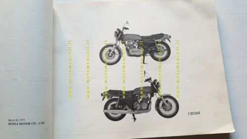 Honda CB 750 Four SS 1975 catalogo ricambi originale moto …