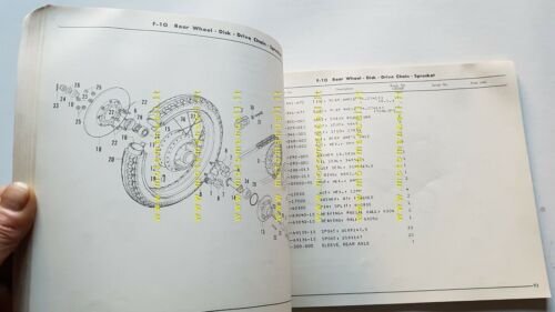 Honda CB 750 Four SS 1975 catalogo ricambi originale moto …