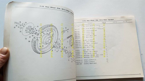 Honda CB 750 Four SS 1975 catalogo ricambi originale moto …