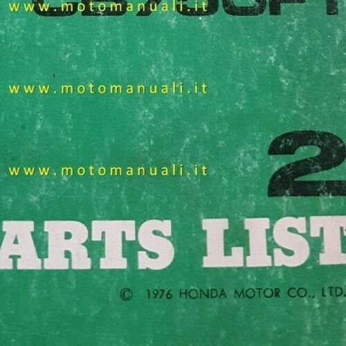 HONDA CB 750 FOUR SS 1976 catalogo ricambi ORIGINALE spare …