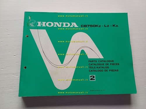 HONDA CB 750 K - CB 750 L 1979 catalogo …
