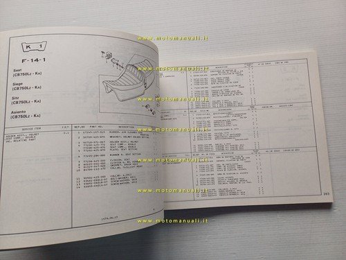 HONDA CB 750 K - CB 750 L 1979 catalogo …