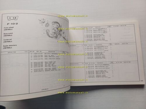 HONDA CB 750 K - CB 750 L 1979 catalogo …