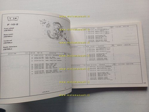 HONDA CB 750 K - CB 750 L 1979 catalogo …