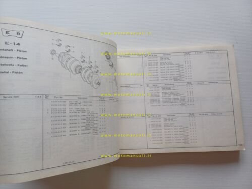 HONDA CB 750 K - L 1980 catalogo ricambi originale