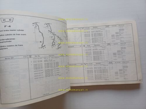 HONDA CB 750 K - L 1980 catalogo ricambi originale