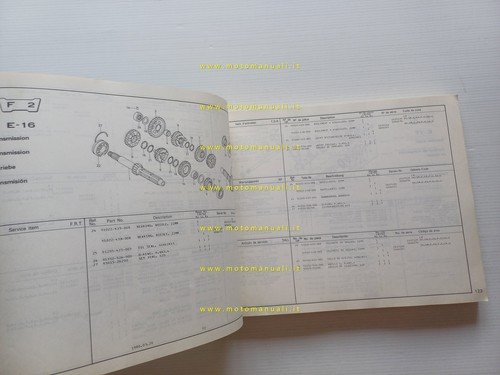 HONDA CB 750 K - L 1980 catalogo ricambi originale