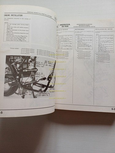 HONDA CB 750 K 1978 manuale officina riparazione originale