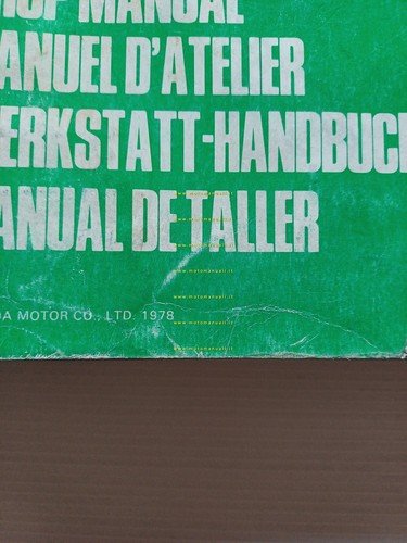 HONDA CB 750 K 1978 manuale officina riparazione originale