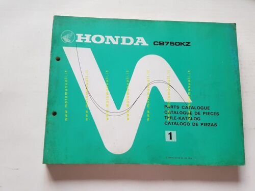 HONDA CB 750 KZ 1978 catalogo ricambi ORIGINALE Spare Parts …
