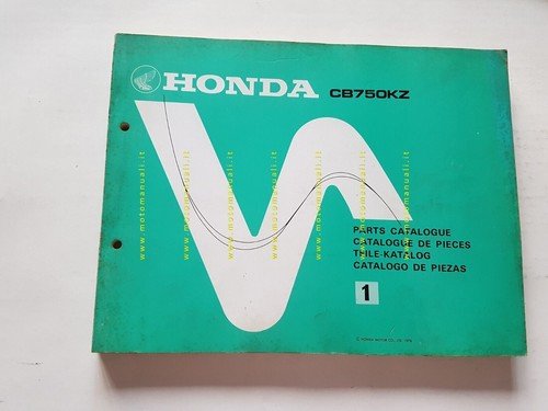 HONDA CB 750 KZ 1978 catalogo ricambi ORIGINALE Spare Parts …