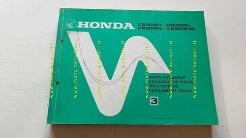Honda CB 900 F - F2 1981 catalogo ricambi originale …