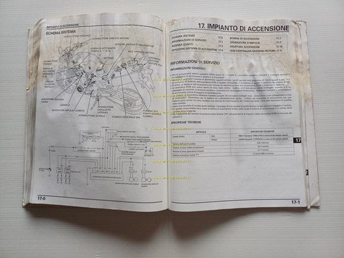 HONDA CB 900 F2 2001-02 manuale officina ITALIANO originale
