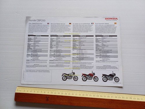 Honda CBF 250 2003 depliant originale
